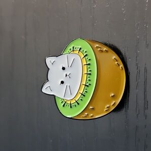Avocado Cat Enamel Pin